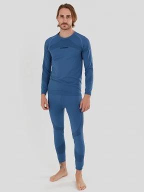 set de lenjerie de corp pt. barbati Fundango Seamless Baselayer Set albastru inchis 1