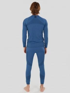 set de lenjerie de corp pt. barbati Fundango Seamless Baselayer Set albastru inchis 3