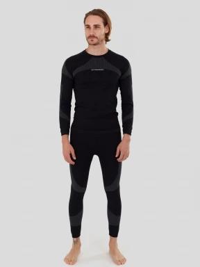 set de lenjerie de corp pt. barbati Fundango Seamless Baselayer Set negru 1