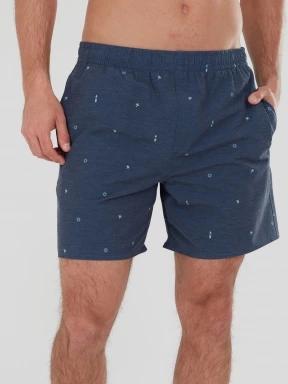 boardshort pt. barbati Fundango Bono Print Boardshorts albastru inchis 1