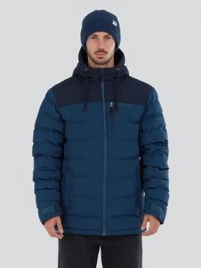 geaca matlasata de tranzitie pt. barbati Fundango Passat Padded Jacket albastru 1