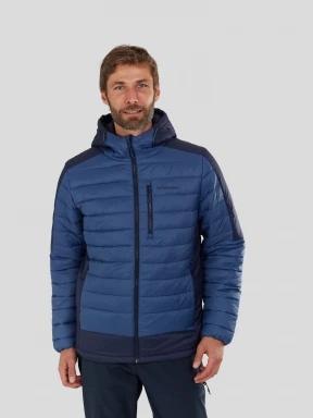 geaca matlasata de tranzitie pt. barbati Fundango Matt Hooded Jacket albastru 1