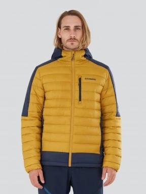 geaca matlasata de tranzitie pt. barbati Fundango Matt Hooded Jacket galben 1