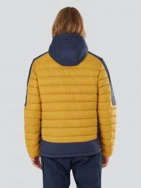 geaca matlasata de tranzitie pt. barbati Fundango Matt Hooded Jacket galben 3