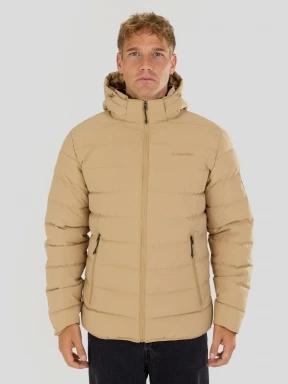 geaca matlasata de tranzitie pt. barbati Fundango Hubble Padded Jacket galben 1
