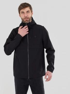 jacheta de primavara pt. barbati Fundango Clayton Casual Jacket negru 1