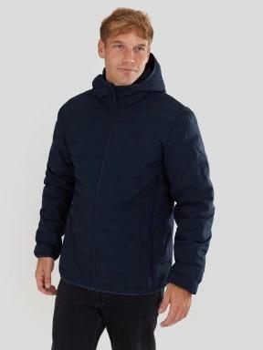 geaca de drumetie pt. barbati Fundango Smoke Eco Hooded Jacket albastru inchis 1