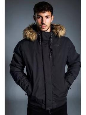 jacheta de strada pt. barbati Fundango CARBONE Bomber Jacket negru 1