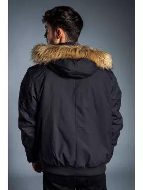 jacheta de strada pt. barbati Fundango CARBONE Bomber Jacket negru 3