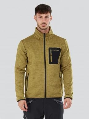 pulover polar pt. barbati Fundango Jefferson Fleece Jacket verde 1