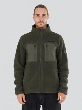 pulover pt. barbati Fundango Haven Hybrid Jacket verde 1