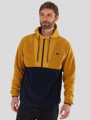 pulover cu gluga pt. barbati Fundango Carlos Fleece Pullover galben 1