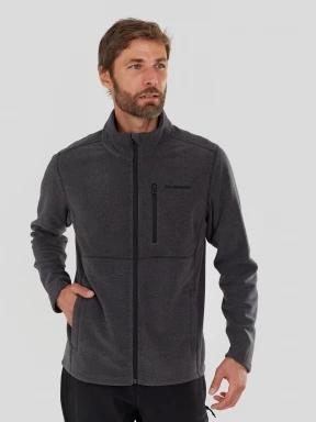 pulover polar pt. barbati Fundango Jeffrey Fullzip Fleece negru 1