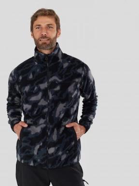 pulover polar pt. barbati Fundango Nestor II Fleece Jacket gri 1