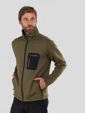 pulover polar pt. barbati Fundango Revolution Fullzip Fleece verde 1