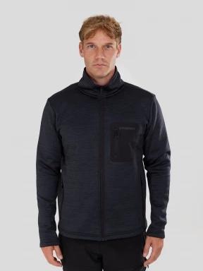 pulover polar pt. barbati Fundango Revolution Fullzip Fleece negru 1
