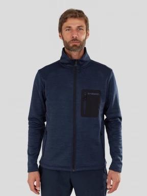pulover polar pt. barbati Fundango Revolution Fleece Jacket albastru inchis 1