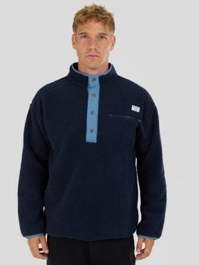 pulover polar pt. barbati Fundango Phoenix Fleece Jacket albastru inchis 1