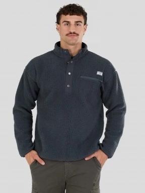 pulover polar pt. barbati Fundango Phoenix Fleece Jacket gri 1