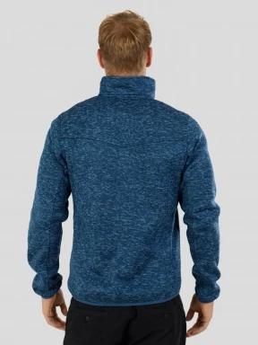 pulover polar pt. barbati Fundango Cruz Knit Fleece Jacket albastru inchis 3