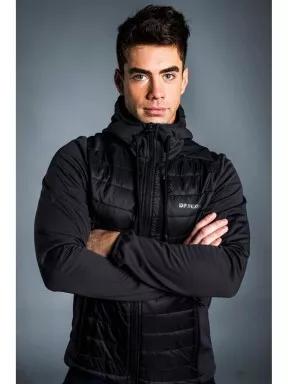 pulover polar pt. barbati Fundango VERMONT Hybrid Jacket negru 1