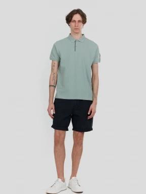 tricou cu guler pt. barbati Fundango Insignia Poloshirt verde 3