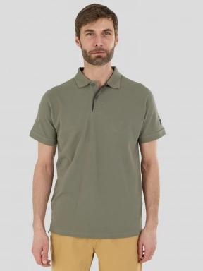 tricou cu guler pt. barbati Fundango Insignia Poloshirt verde 1