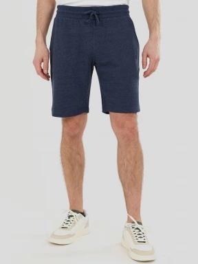 pantaloni scurti de trening pt. barbati Fundango Delon Sweatshorts albastru inchis 1