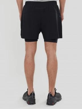 pantaloni scurti pentru sport pt. barbati Fundango Corris Running Shorts negru 3