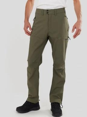 pantaloni softshell pt. barbati Fundango Akira II Softshell Pants oliv 1