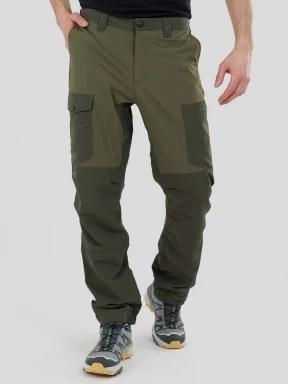 pantaloni de drumetie pt. barbati Fundango Taroom Hiking Pants oliv 1