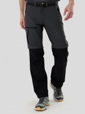 pantaloni de drumetie pt. barbati Fundango Aniak 2in1 Trekking Pants gri 1