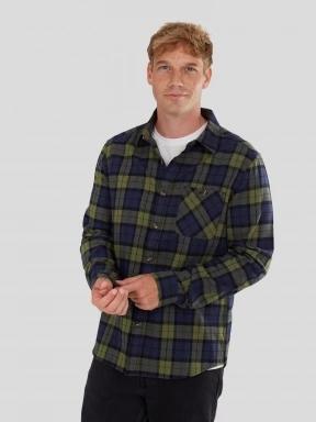 camasa cu maneci lungi pt. barbati Fundango Harris Shirt albastru inchis 1