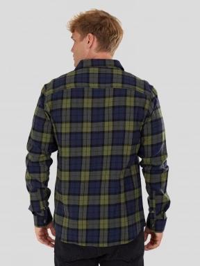 camasa cu maneci lungi pt. barbati Fundango Harris Shirt albastru inchis 3
