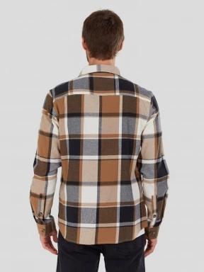 camasa cu maneci lungi pt. barbati Fundango Harris Shirt maro 3