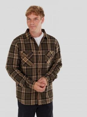 jacheta camasa pt. barbati Fundango Roddy Lined Shirt oliv 1