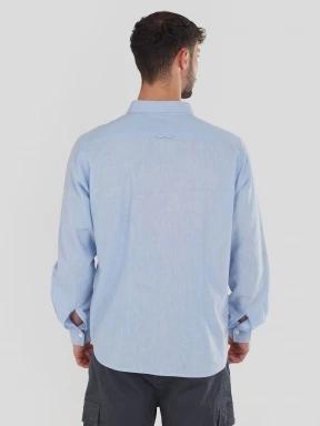 camasa cu maneci lungi pt. barbati Fundango Ronan Shirt albastru 3