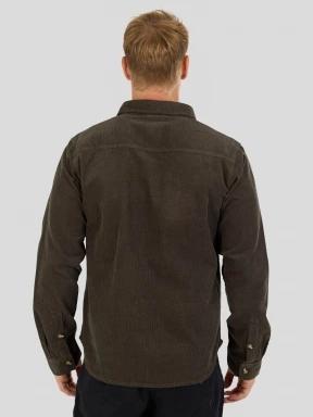 camasa cu maneci lungi pt. barbati Fundango Oregon Corduroy Shirt verde 3