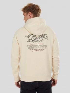 pulover cu gluga pt. barbati Fundango Talis Hooded Sweatshirt nisip 3