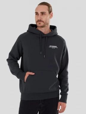 pulover cu gluga pt. barbati Fundango Talis Hooded Sweatshirt gri 1