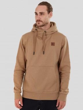 pulover cu gluga pt. barbati Fundango Conor Hooded Sweatshirt maro 1