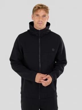 pulover cu gluga pt. barbati Fundango Hamal Tech Hoodie negru 1