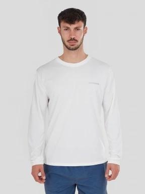 lycra cu maneci lungi pt. barbati Fundango Maurice Long Rashguard alb 1