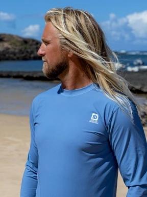 lycra cu maneci lungi pt. barbati Fundango Manado Long II Rashguard albastru 1