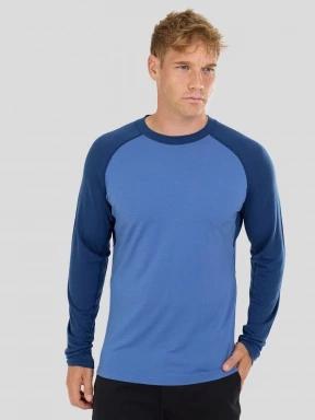 top lenjerie de corp pt. barbati Fundango Rotorua Merino Longsleeve albastru 1