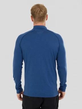top lenjerie de corp pt. barbati Fundango Temuka Merino Halfzip albastru 3
