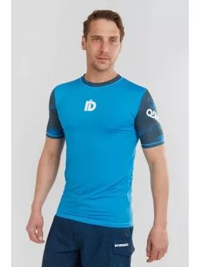 lycra cu maneci scurte pt. barbati Fundango Manado Rashguard albastru 1