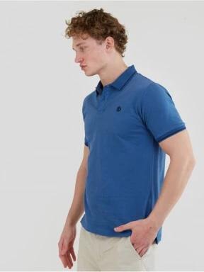 tricou cu guler pt. barbati Fundango Incognito Mono Poloshirt albastru 1