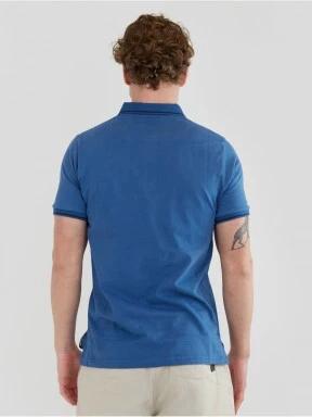 tricou cu guler pt. barbati Fundango Incognito Mono Poloshirt albastru 3