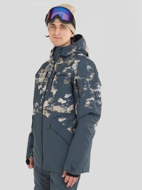 geaca de schi pt. barbati Fundango Baily ECO Allmountain Jacket gri 1